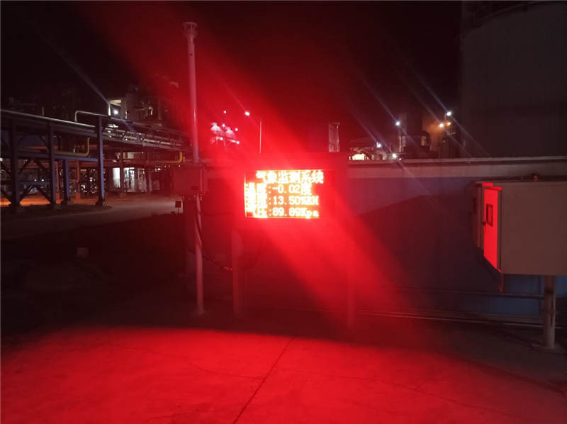 液晶屏防爆气象站案例实拍